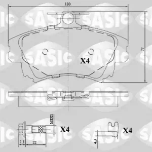 Finale Uitverkoop Remblokset Sasic 6216133