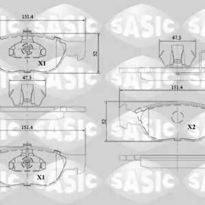 Bulkbestelling Remblokset Sasic 6216134