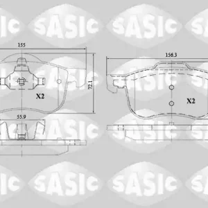 Alleen Vandaag Remblokset Sasic 6216137