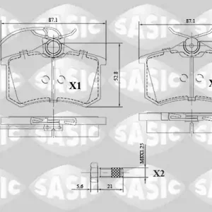 Exclusieve Aanbieding Remblokset Sasic 6216140