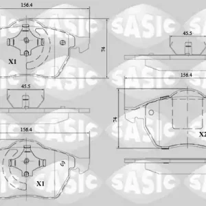 Remblokset Sasic 6216143 Tijdelijk Beschikbaar