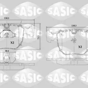 Direct Beschikbaar Remblokset Sasic 6216147