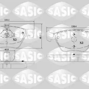 Remblokset Sasic 6216149 Goedkoop