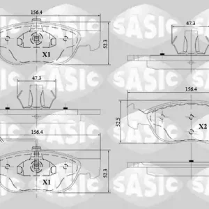Uitverkoop Remblokset Sasic 6216150