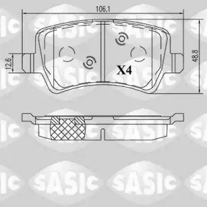Remblokset Sasic 6216160 Plaats Bestelling