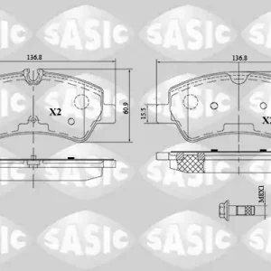 Limited Edition Remblokset Sasic 6216163
