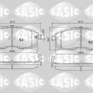 Remblokset Sasic 6216169 Aanbieding