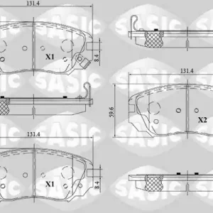 Direct Beschikbaar Remblokset Sasic 6216177
