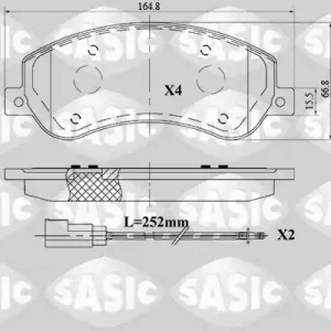 Remblokset Sasic 6216179 Uitverkoop