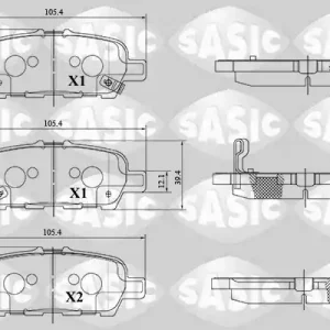 Hoge Kwaliteit Remblokset Sasic 6216181