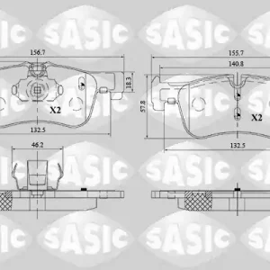 Gratis Verzending Remblokset Sasic 6216182