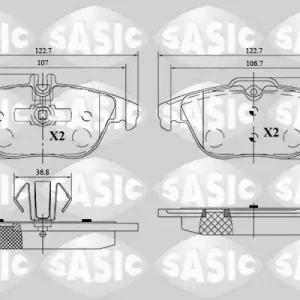 Finale Uitverkoop Remblokset Sasic 6216185
