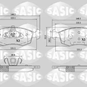 Remblokset Sasic 6216190 Gereduceerde Prijs