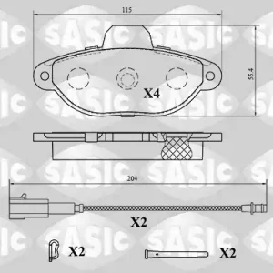 Lage Prijs Remblokset Sasic 6216194