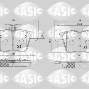 Voordeelprijs Remblokset Sasic 6216197