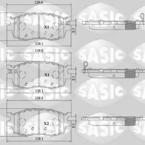 Flitsaanbieding Remblokset Sasic 6216198