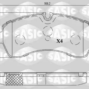 Remblokset Sasic 6216199 Geld-Terug-Garantie