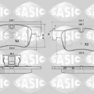 Remblokset Sasic 6216200 Ambachtelijk