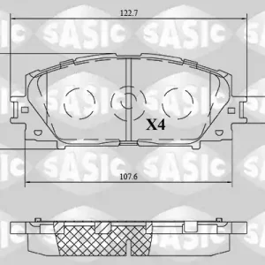 Snelle Levering Remblokset Sasic 6216201