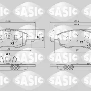 Goedkoop Remblokset Sasic 6216203