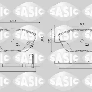 Remblokset Sasic 6216204 Aanbieding