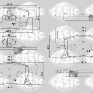 Remblokset Sasic 6216207 Beperkt Aanbod