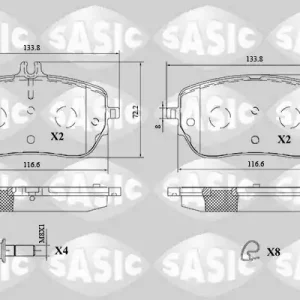 Groothandel Remblokset Sasic 6216208