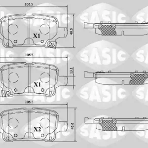 Remblokset Sasic 6216209 Professioneel