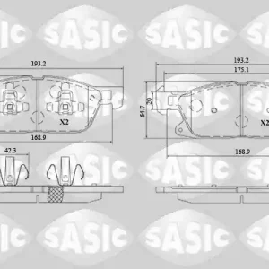 Nieuwe Collectie Remblokset Sasic 6216211