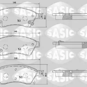 Fabrieksprijs Remblokset Sasic 6216215