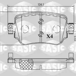 Hoge Kwaliteit Remblokset Sasic 6216217