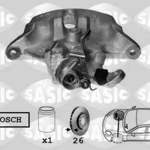Topkwaliteit Remzadel\\/remklauw Sasic 6500029