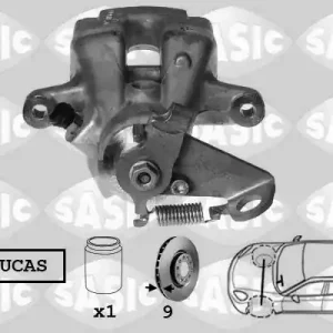 Voordeelprijs Remzadel\\/remklauw Sasic 6500035