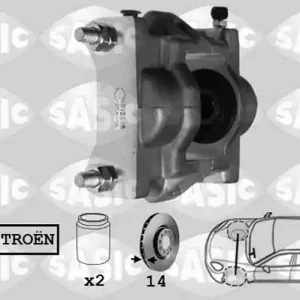 Koop Vandaag Remzadel\\/remklauw Sasic 6500073