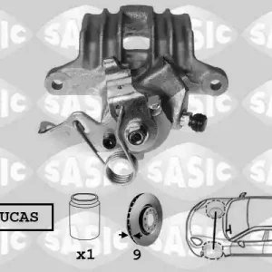 Beperkte Voorraad Remzadel\\/remklauw Sasic 6506010