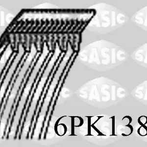 Poly V-riem Sasic 6PK1380 Handgemaakt