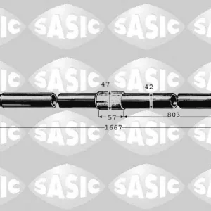 Ambachtelijk Aandrijfas Sasic 8012512