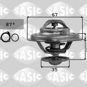 Wereldwijde Verzending Thermostaat Sasic 9000167