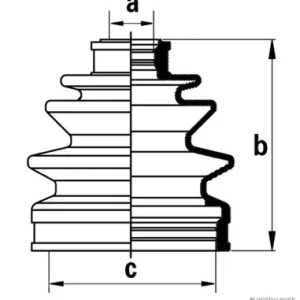 Aandrijfashoes Herth+Buss Jakoparts J2860501 Geld-Terug-Garantie