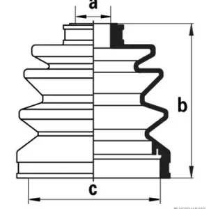 Premium Aandrijfashoes Herth+Buss Jakoparts J2861002