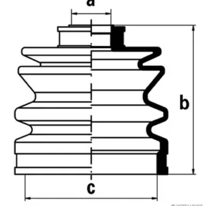 Modern Aandrijfashoes Herth+Buss Jakoparts J2865001