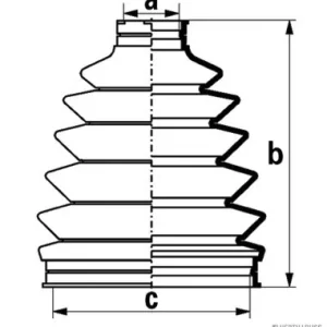 Lage Kosten Aandrijfashoes Herth+Buss Jakoparts J2865018