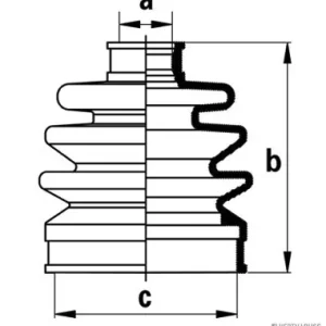Aandrijfashoes Herth+Buss Jakoparts J2866000 Plaats Bestelling