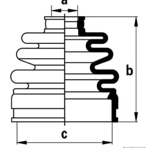 Aandrijfashoes Herth+Buss Jakoparts J2880303 Gratis Verzending