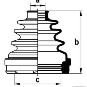 Aandrijfashoes Herth+Buss Jakoparts J2881027 Exclusieve Aanbieding