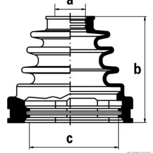 Aandrijfashoes Herth+Buss Jakoparts J2882006 Nieuw Model