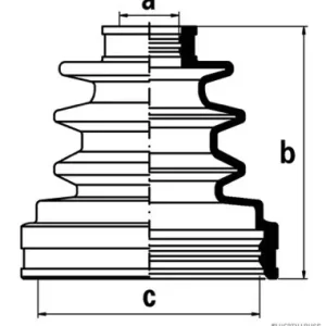 Geld-Terug-Garantie Aandrijfashoes Herth+Buss Jakoparts J2882009