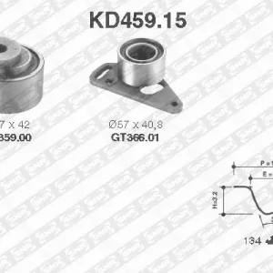 Distributieriem kit SNR KD459.15 Express Levering