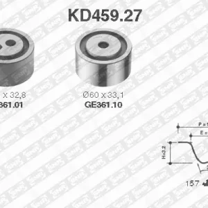 Distributieriem kit SNR KD459.27 Seizoensaanbieding