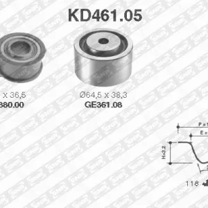 Premium Distributieriem kit SNR KD461.05